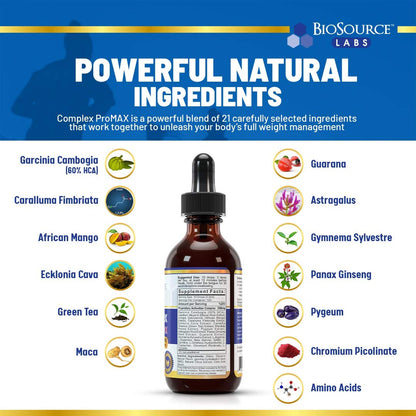 BioSource Labs Complex ProMAX Premium Diet Drops (1 x 2 oz Bottle) BioSource LabsBuy Supplements Australia
