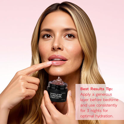 YouthVibe Lip Mask Overnight Moisturizing - Nourish & Hydrate, Antioxidants, 5% Volufiline