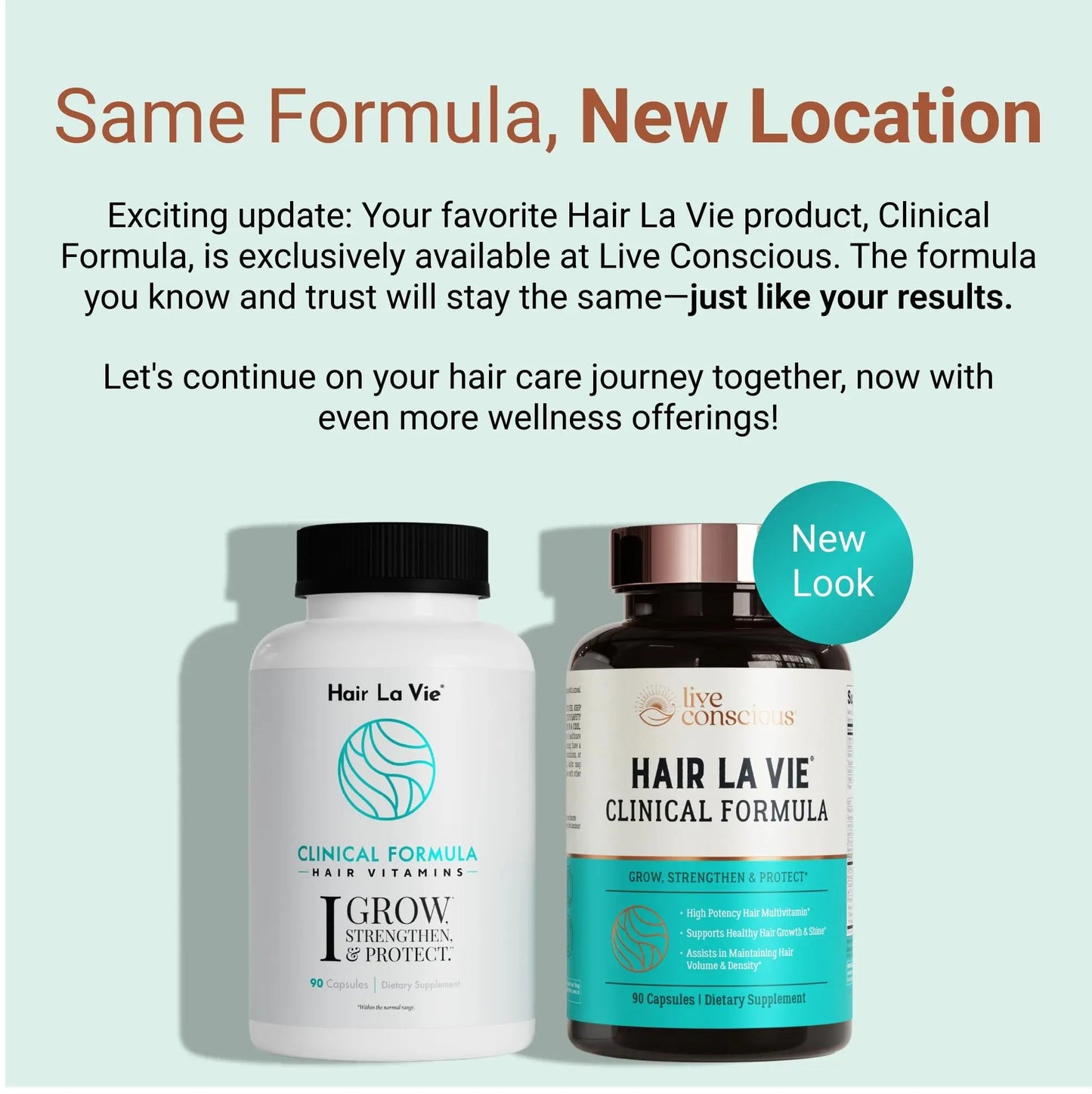Hair La Vie Live Conscious Clinical Formula Hair Growth Vitamins for Women and Men w/Biotin, Collagen & Saw Palmetto (Pack of 1) Hair La VieBuy Supplements Australia