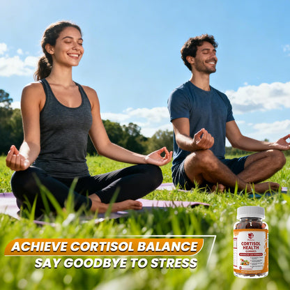 Lukaree Cortisol Supplements for Women & Men, 15 in 1 Cortisol Reducer Manager, Cortisol Calm Gummies with Ashwagandha, Magnesium, L-theanine, GABA - for Mood, Focus, Sleep - Vegan Sugar Free, 60 Ct. LukareeBuy Supplements Australia