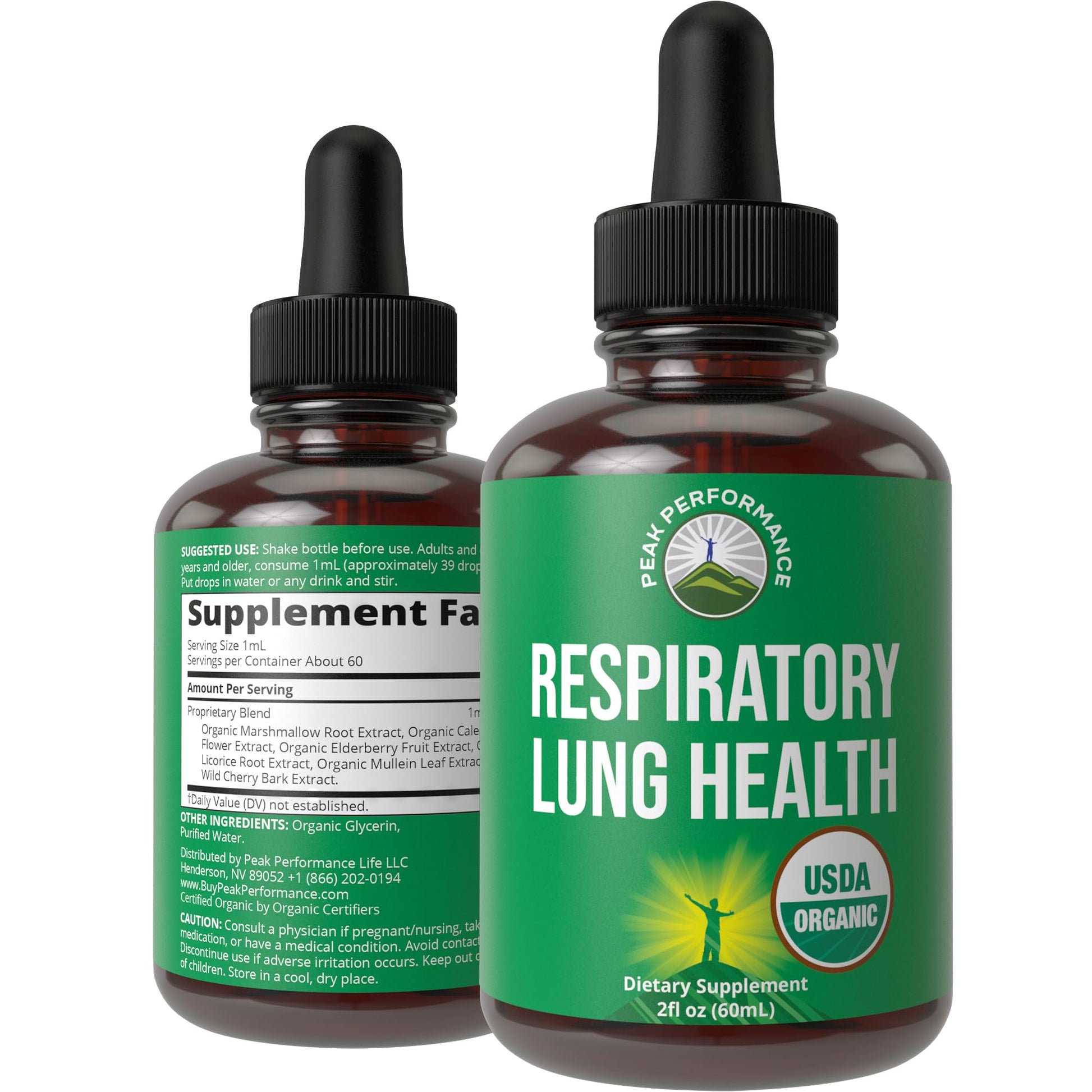 USDA Organic Lung Detox for Smokers and Non Smokers with 6 Top Ingredients. Mullein Leaf, Marshmallow Root, Calendula. Lungs Cleanse for Better Respiratory Health. Liquid Drops Tincture Supplement Peak PerformanceBuy Supplements Australia