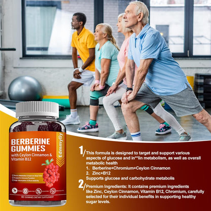 Berberine Gummies 1600mg with Ceylon Cinnamon Sugar Free High Potency Berberine EdmmyliyBuy Supplements Australia