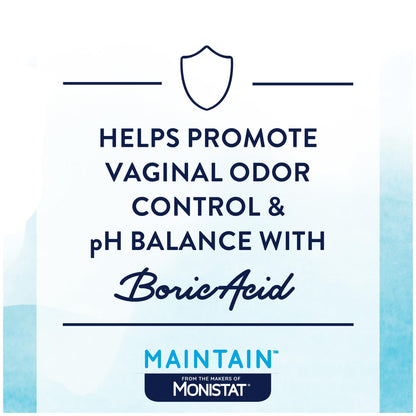 from The Makers of Monistat, Maintain Boric Acid Suppositories for Women, Fragrance-Free Inserts for Vaginal Odor Control and pH Balance Without Irritation, 30 Count MonistatBuy Supplements Australia
