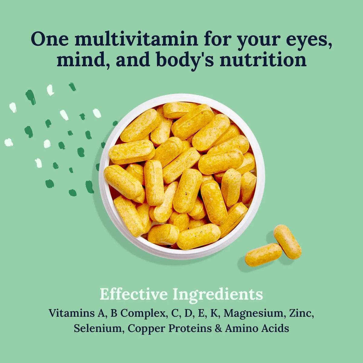 CorneaCare Vitamins and Minerals | Multivitamin for Vision & Health | Dry Eye Supplements | 60 Tablets CorneaCare