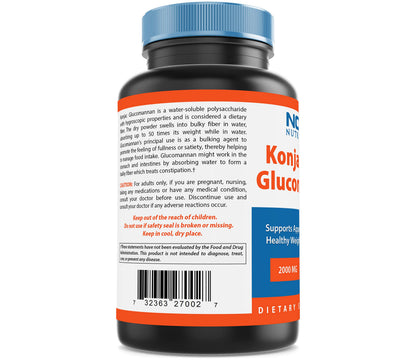 Nova Nutritions 2 Pack Konjac Root Glucomannan Capsules 2000 mg/Serving Veggie Caps Nova NutritionsBuy Supplements Australia