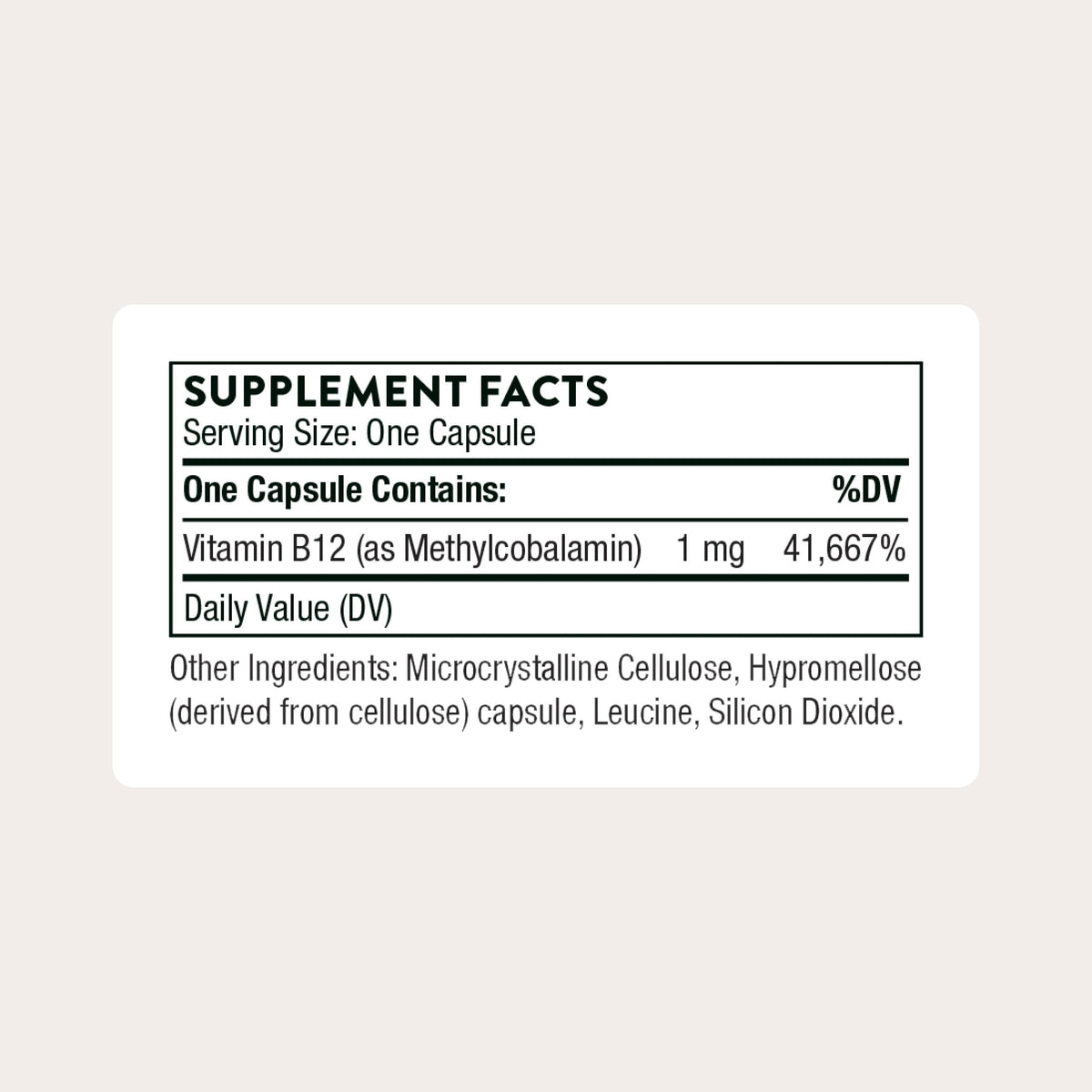THORNE - Vitamin B12 - as Methylcobalamin - Supports Heart & Nerve Health, Blood Cell Function, Restful Sleep & Methylation* - Third-Party Certified