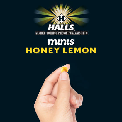 Halls Minis Honey Lemon Flavor Sugar Free Cough Drops, 48 Drops HALLS buy supplements Au
