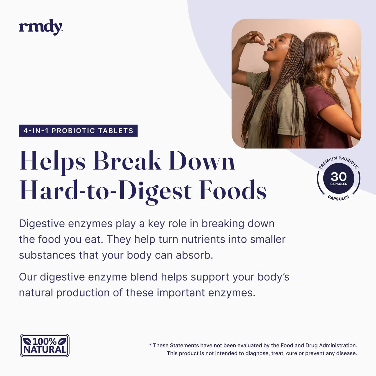 rmdy Constipation, Bloating, & Gas Relief | Relief from Diarrhea, & IBS | Probiotic for Digestive Health & Gut | 30 Capsules rmdyBuy Supplements Australia