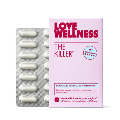 Love Wellness The Killer | Boric Acid Vaginal Suppositories | Balances pH & Supports Odor Control, a Healthy Vaginal Balance and Environment | Fast-Acting & Fragrance-Free | Gentle & Effective | 14 Ct Love WellnessBuy Supplements Australia