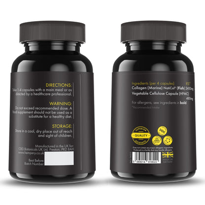 Vitalytes Marine Collagen Supplement 2400mg | 120 Marine Collagen Capsules Made in The UK VitalytesBuy Supplements Australia