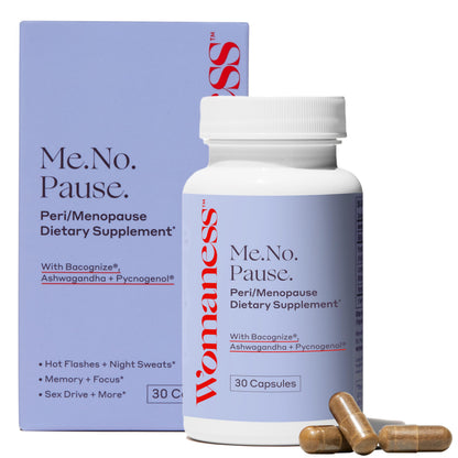 Womaness Menopause Supplements for Women - Hormone Balance for Women Perimenopause and Menopause - Ashwagandha, Pycnogenol and Bacognize for Hot Flashes, Brain Fog and Mood Hormone Free - 30 Capsules WomanessBuy Supplements Australia