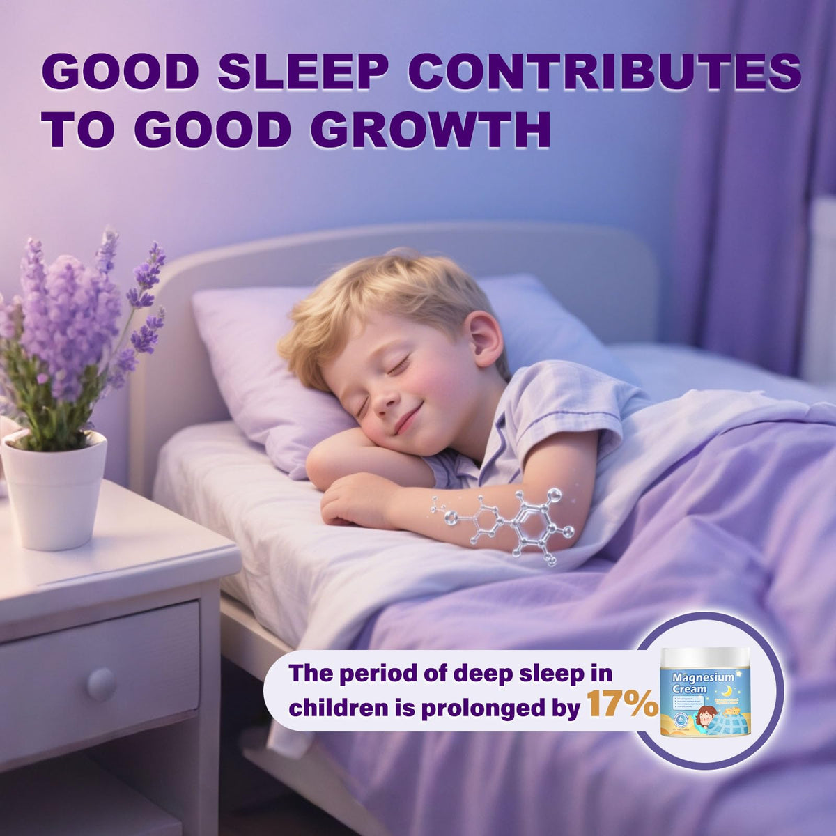 100g Magnesium Lotion for Kids Sleep,Nighttime Magnesium Cream,Soothe and Relax Your Body Before Bed,Safe for Both Adults and Children,Natural Calming Cream Support for Sleep KzaioBuy Supplements Australia