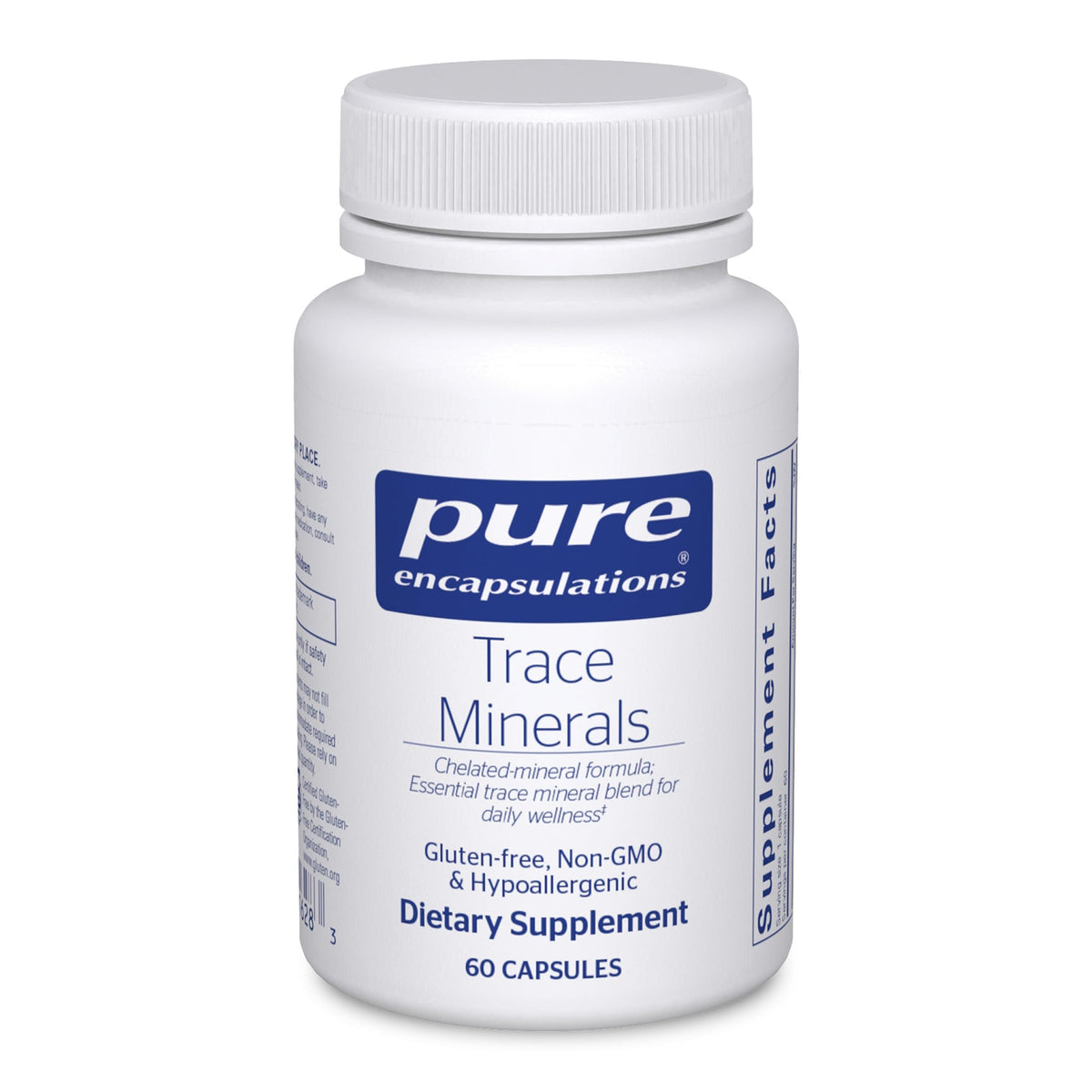 Pure Encapsulations Trace Minerals - Multimineral Supplement - Mineral Supplement - Supports Metabolism & Cellular Function* - Gluten Free & Vegan - 60 Capsules