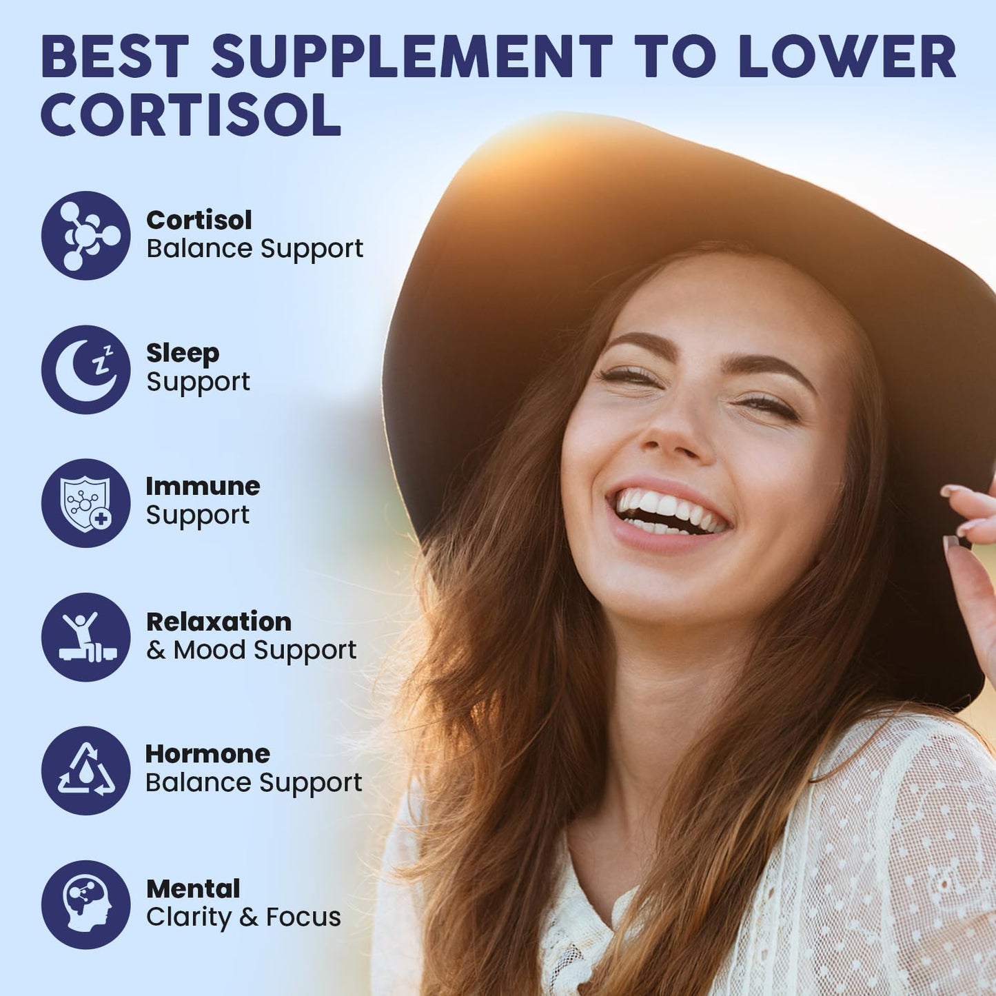 Cortisol Supplements for Women - Cortisol Manager Liquid Drops with Magnesium, Ashwagandha & Rhodiola rosea, L-theanine - Promotes Relaxation & Better Sleep, Mood, Blueberry Flavors, 1FL.OZ(2PC) YANLUOBOBuy Supplements Australia