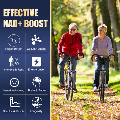 VPKIN NAD Supplement,1500mg NAD+ Supplement with Resveratrol,Nicotinamide,Quercetin,CoQ10,Support Energy & Repair, Vitality,Non-GMO, No Fillers(120 Capsules) VPKINBuy Supplements Australia