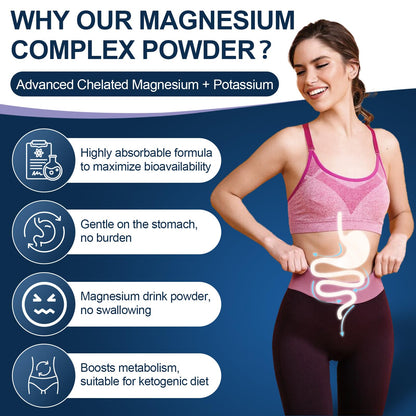 NATURE TARGET Magnesium Powder Supplement with Glycinate, Citrate, Malate, Magnesium Complex with L-Theanine & Vitamin B6 for Muscle, Heart & Brain, Vegan, 10.58 oz (100 Servings), Lemon Orange Flavor NATURE TARGETBuy Supplements Australia