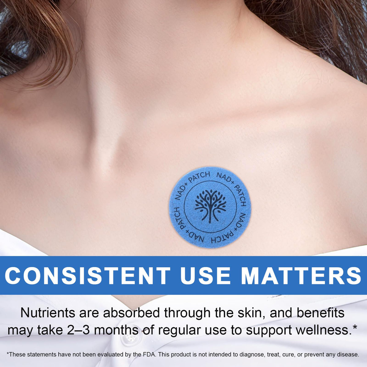 NAD Patches for Women & Men,One-Stop Solution for Skin and Wellness Support | NMNH, Resveratrol, Hyaluronic Acid, Vitamin C, & Coq10 l Premium 8-Hour Time-Release Patch for Enhanced Absorption MAYPJHEHBuy Supplements Australia