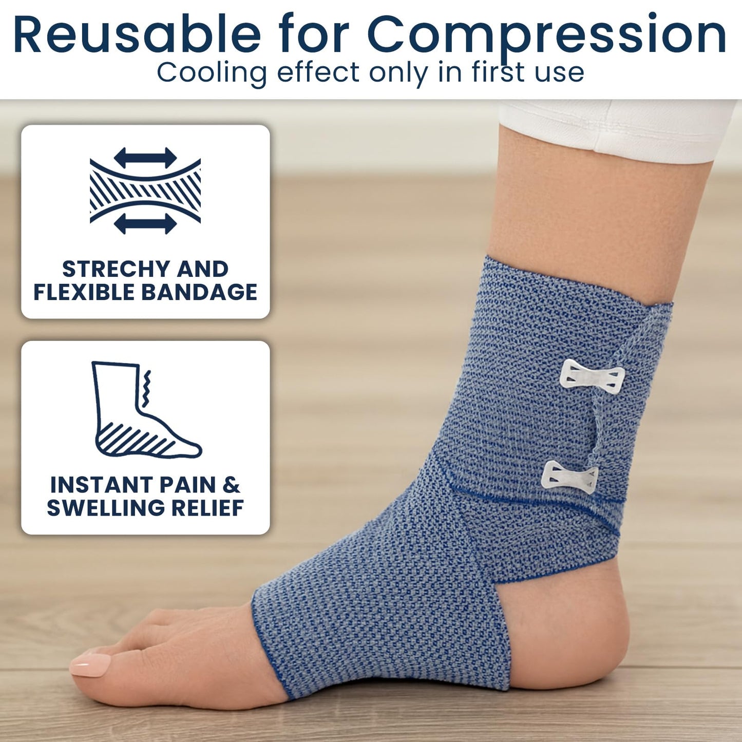 Dr Pat's Ice Tape (4 Pack) - Cooling Bandage Wrap Athletic Tape - Compression Instant Cold Compress Wrap with Menthol - Elastic, Athletic for Sore Muscles, Pain Relief Now, Swelling, Recovery, Sports Dr. Pat's buy supplements Au