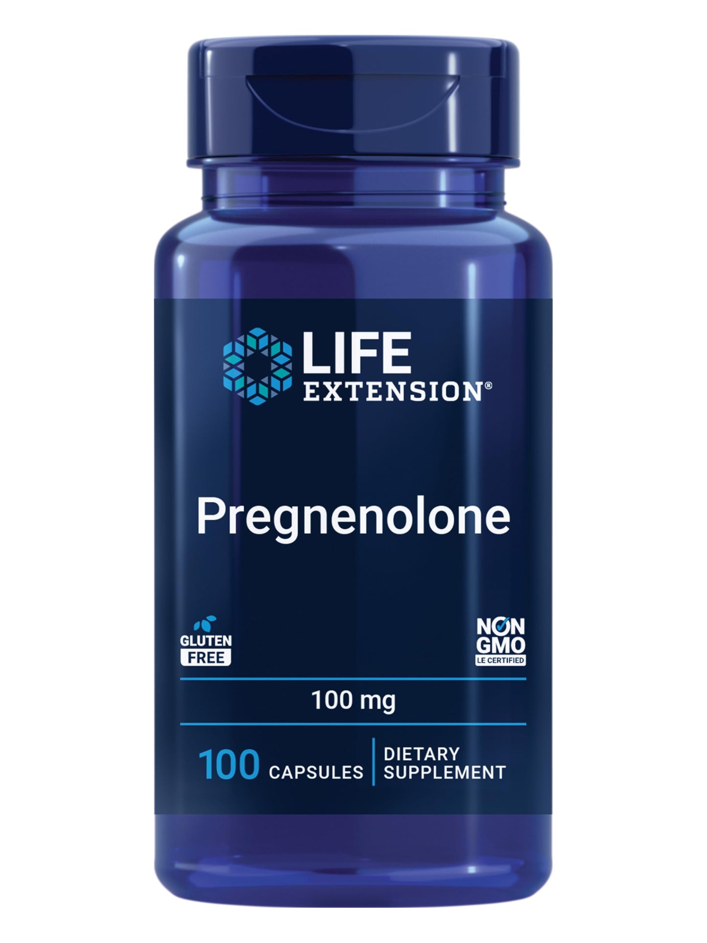 Life Extension Pregnenolone - Hormone Balance Supplement for Healthy Hormone Levels, 100 mg - Hormone Balance, Memory, Focus, Cognitive Health - Gluten-Free, Non-GMO, 100 Capsules Life ExtensionBuy Supplements Australia
