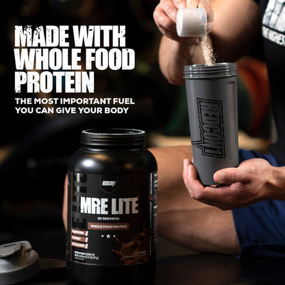REDCON1 MRE Lite Whole Food Protein Powder, Peanut Butter Cookie - Low Carb & Whey REDCON1Buy Supplements Australia