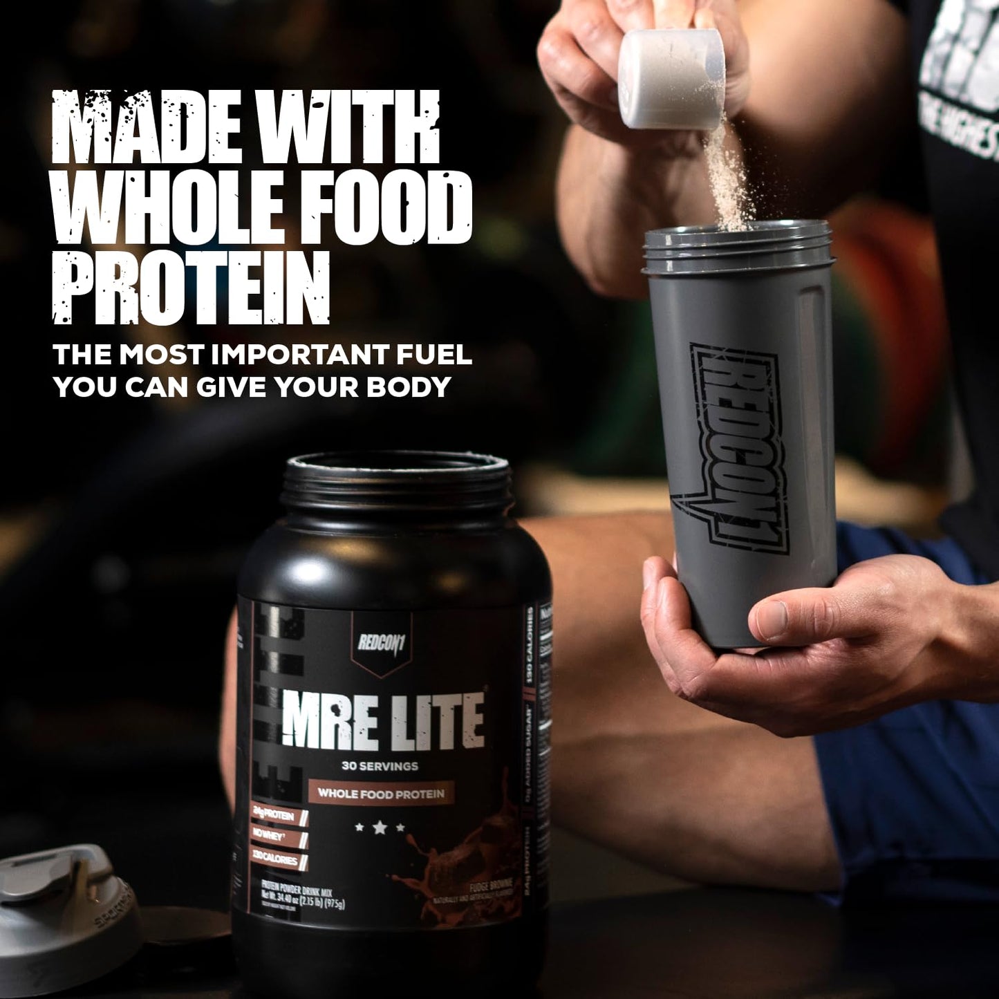 REDCON1 MRE Lite Whole Food Protein Powder, Vanilla - Low Carb & Whey Free Meal REDCON1Buy Supplements Australia