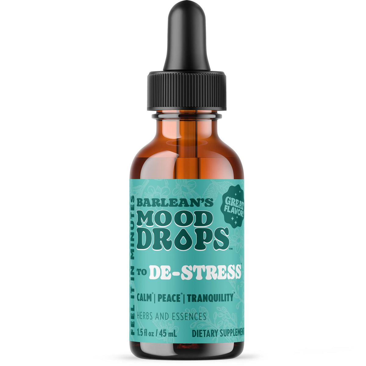 Barlean's Mood Booster Supplement, De-Stress Liquid Drop Supplements for Men and Women, Ashwagandha and L Theanine Extract, Adaptogen Herbs Drops, 1.5 oz Barlean's buy supplements Au