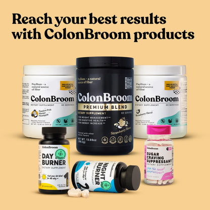 ColonBroom Premium Psyllium Husk Powder (Strawberry, 60 Servings) + Shaker Bottle for Colon Broom Fiber Powder Drink Bundle - Colon Cleanse for Bloating Relief & Gut Health - Fiber Powder Supplement ColonBroomBuy Supplements Australia