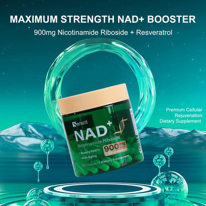 Sensrit NAD+ Supplement with Nicotinamide Riboside & Resveratrol | Cellular Energy & Mental Clarity Support | 40 Servings | Vegan, Non-GMO, Gluten Free SensritBuy Supplements Australia