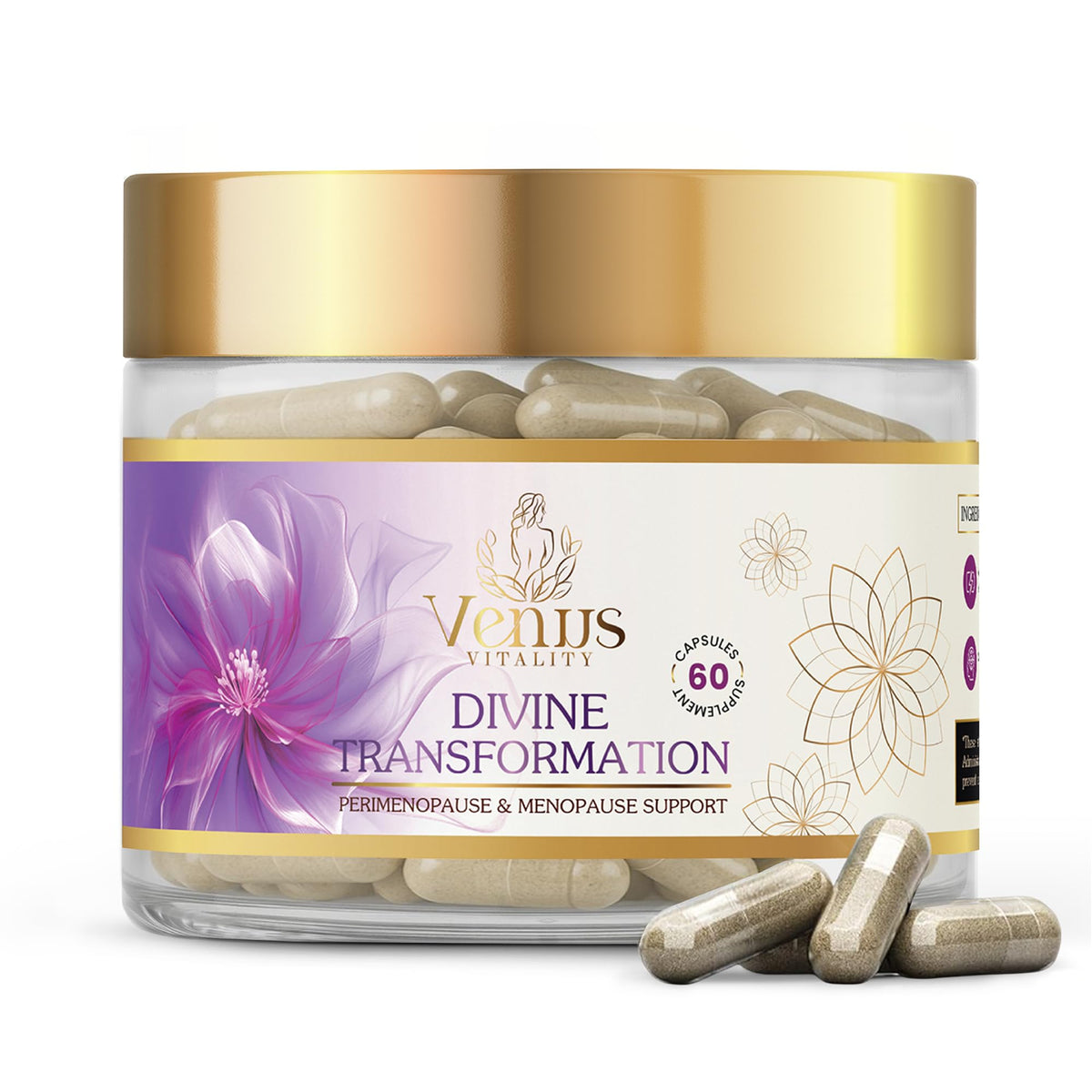 Menopause Supplements for Women - Female Hormone Balance & Immune Support - Mood Swings & Restful Sleep - Valerian Root & Saw Palmetto - Black Cohosh for Menopause Hot Flashes Relief - 60 Capsules Venus VitalityBuy Supplements Australia