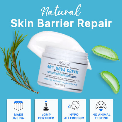 Ebanel Bundle of 40% Urea Cream 4.6 Oz, and 2.5% Retinol Moisturizer Ebanel buy supplements Au
