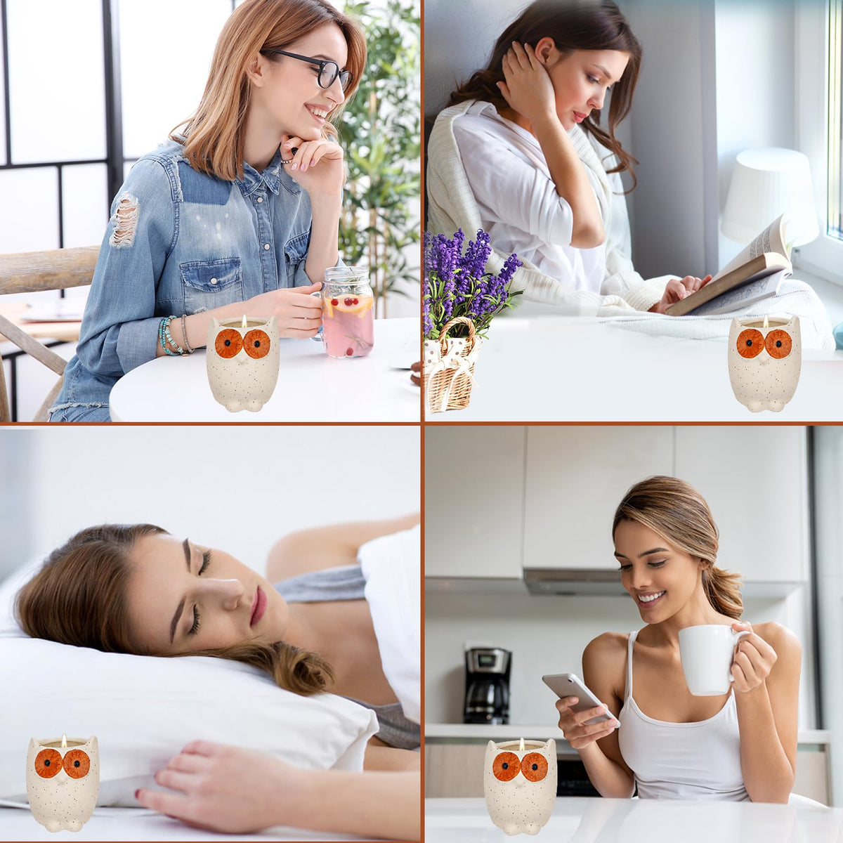 ETAKISH Lavender Scented Candle Gifts for Women, Cute Owl Highly Scented Aromatherapy Candle ETAKISHBuy Supplements Australia