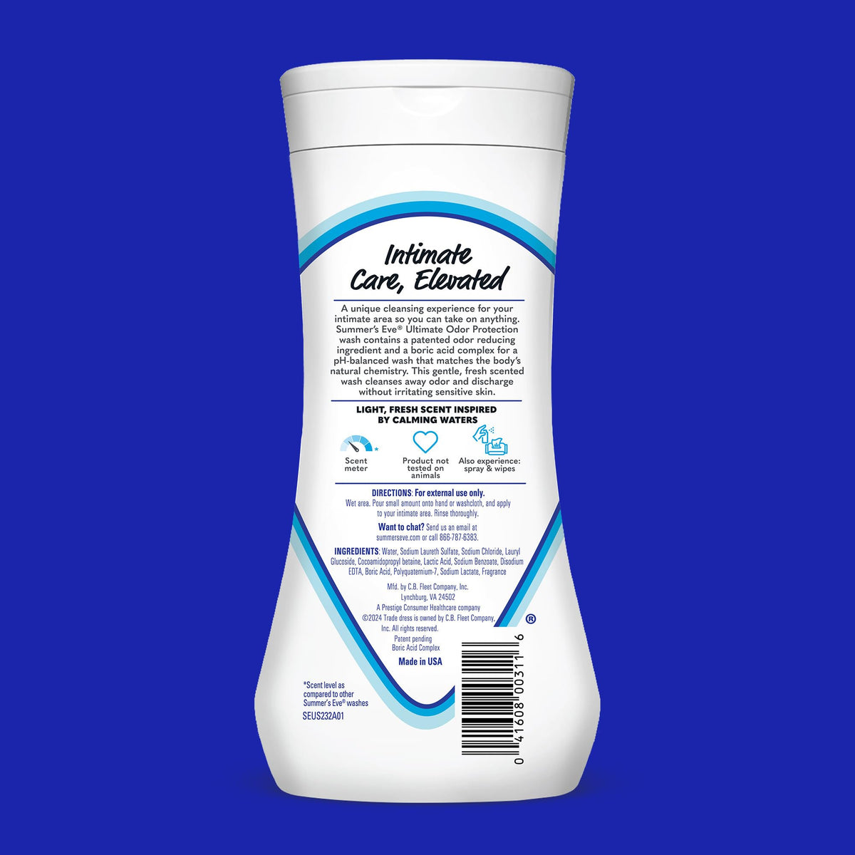 Summer's Eve, Ultimate Odor Control, Feminine Body Wash with Boric Acid, Removes Odor Summer's EveBuy Supplements Australia