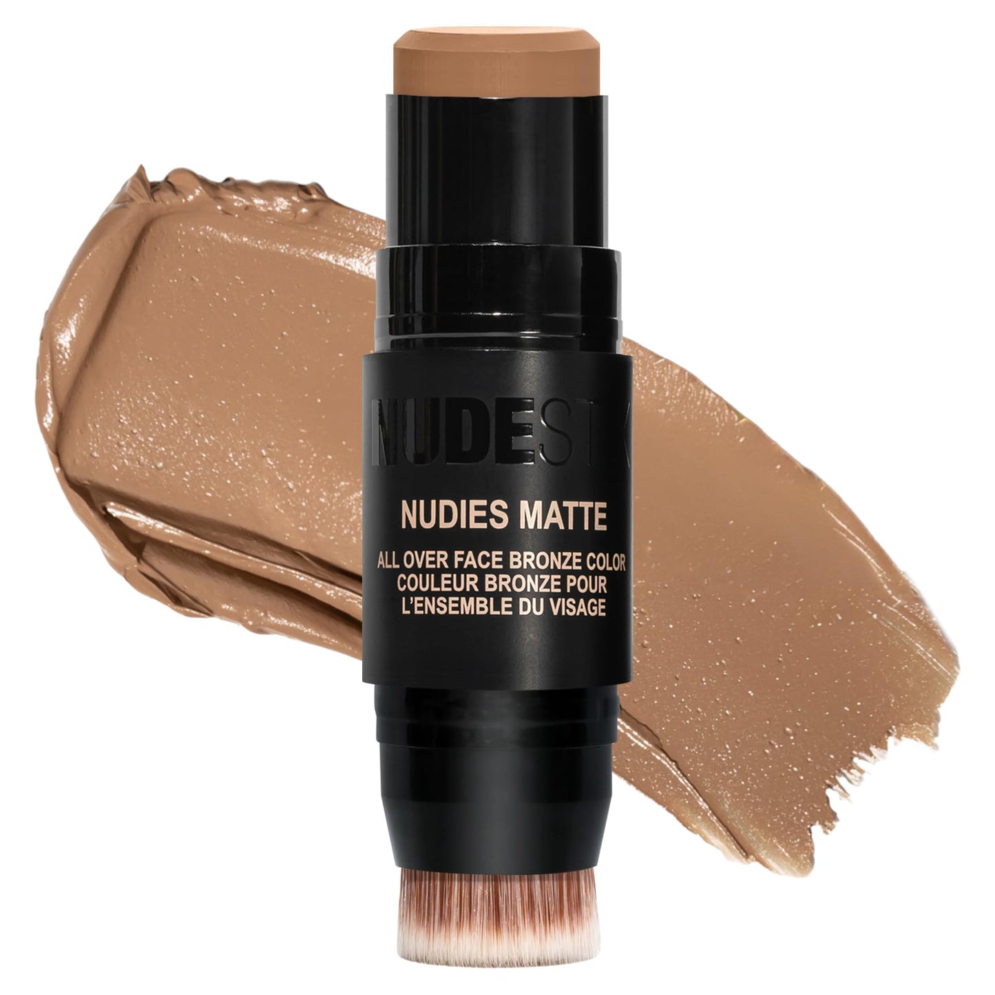 Nudestix Nudies Bronze All Over Matte Bronzing Stick – 3-in-1 Cream Bronzer for Cheeks, Eyes & Lips with Built-In Brush | Natural Contour & Sun-Kissed Glow | Bondi Bae NudestixBuy Supplements Australia