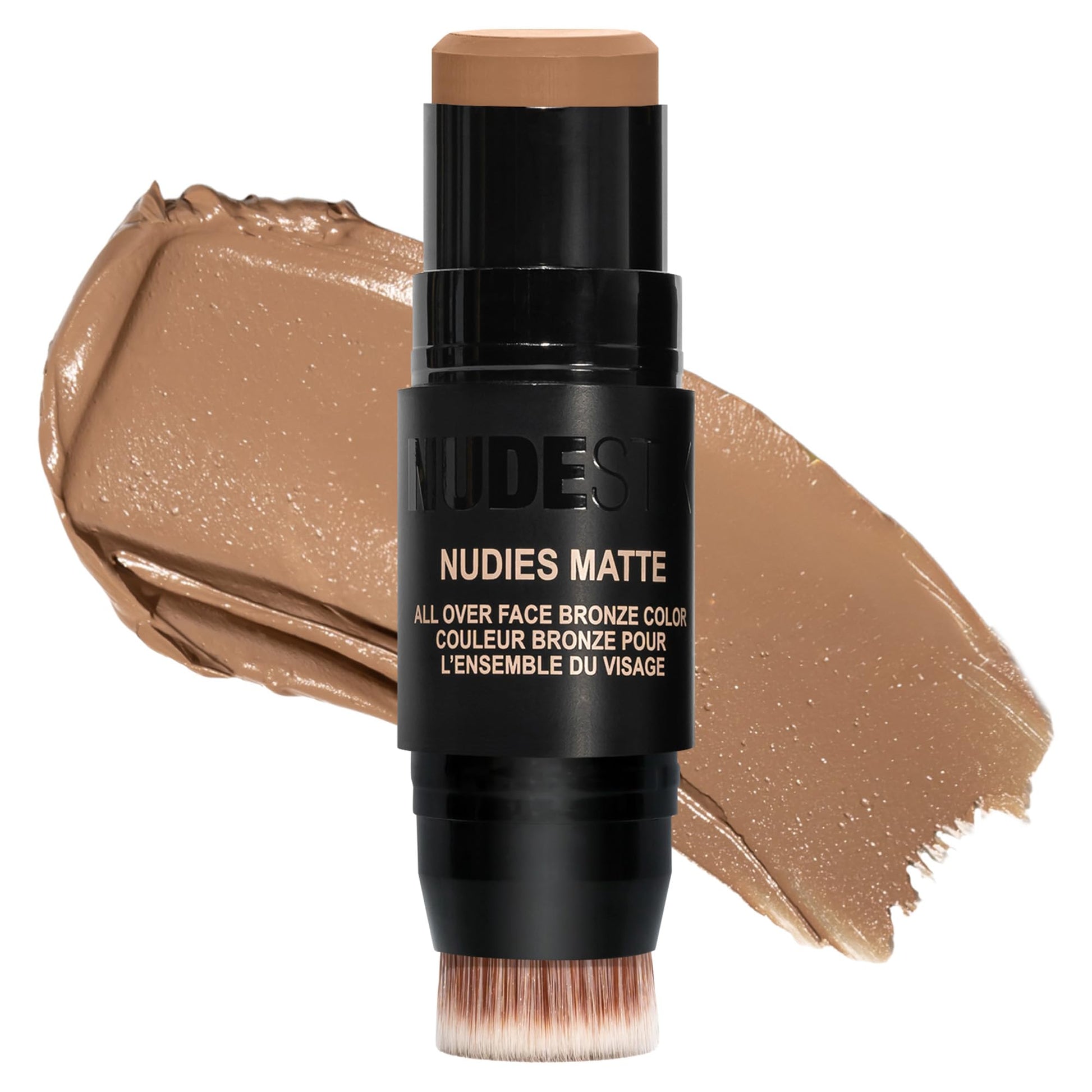 Nudestix Nudies Bronze All Over Matte Bronzing Stick – 3-in-1 Cream Bronzer for Cheeks, Eyes & Lips with Built-In Brush | Natural Contour & Sun-Kissed Glow | Bondi Bae NudestixBuy Supplements Australia