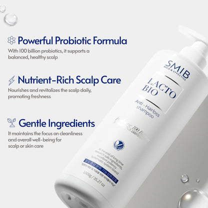 SMIB Lactobio Shampoo – With 100 Billion Postbiotics – For Fuller-Looking Hair and Scalp Care – Korean-Inspired Formula (35.27 oz) SMIBBuy Supplements Australia