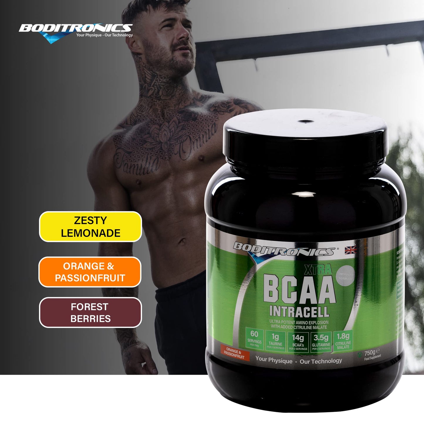 Boditronics BCAA Intracell Xtra Intra Workout Protein Powder, Branched Chain Amino Acid Supplement BoditronicsBuy Supplements Australia
