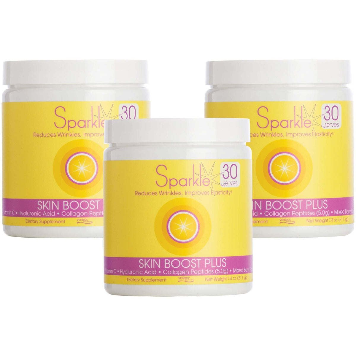 Hydrolyzed Collagen Powder - Sparkle Skin Boost Plus (Tropical Coconut Pineapple) 