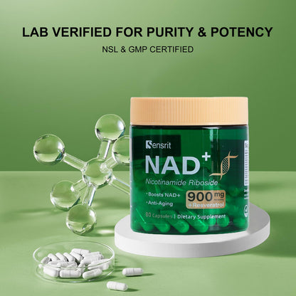 Sensrit NAD+ Supplement with Nicotinamide Riboside & Resveratrol | Cellular Energy & Mental Clarity Support | 40 Servings | Vegan, Non-GMO, Gluten Free SensritBuy Supplements Australia