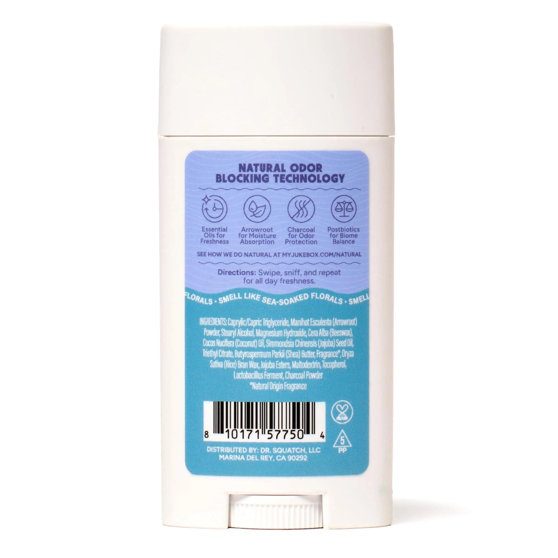 Jukebox Natural Women’s Deodorant – Aluminum Free, 72 Hour Odor Protection – Made with Arrowroot, Charcoal & Postbiotics – Sky Blue Malibu, 2.65 oz JUKEBOXBuy Supplements Australia