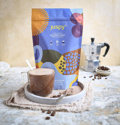 Juspy Premium Marine Collagen Powder + High Protein Cacao Superfood Blend JuspyBuy Supplements Australia