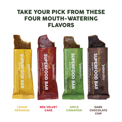 Paleovalley Superfood Bars – Apple Cinnamon– 10 Pack – 9g Protein per Bar – Gluten-Free, Grain-Free, Paleo, Non-GMO – On-the-Go Snack PaleovalleyBuy Supplements Australia