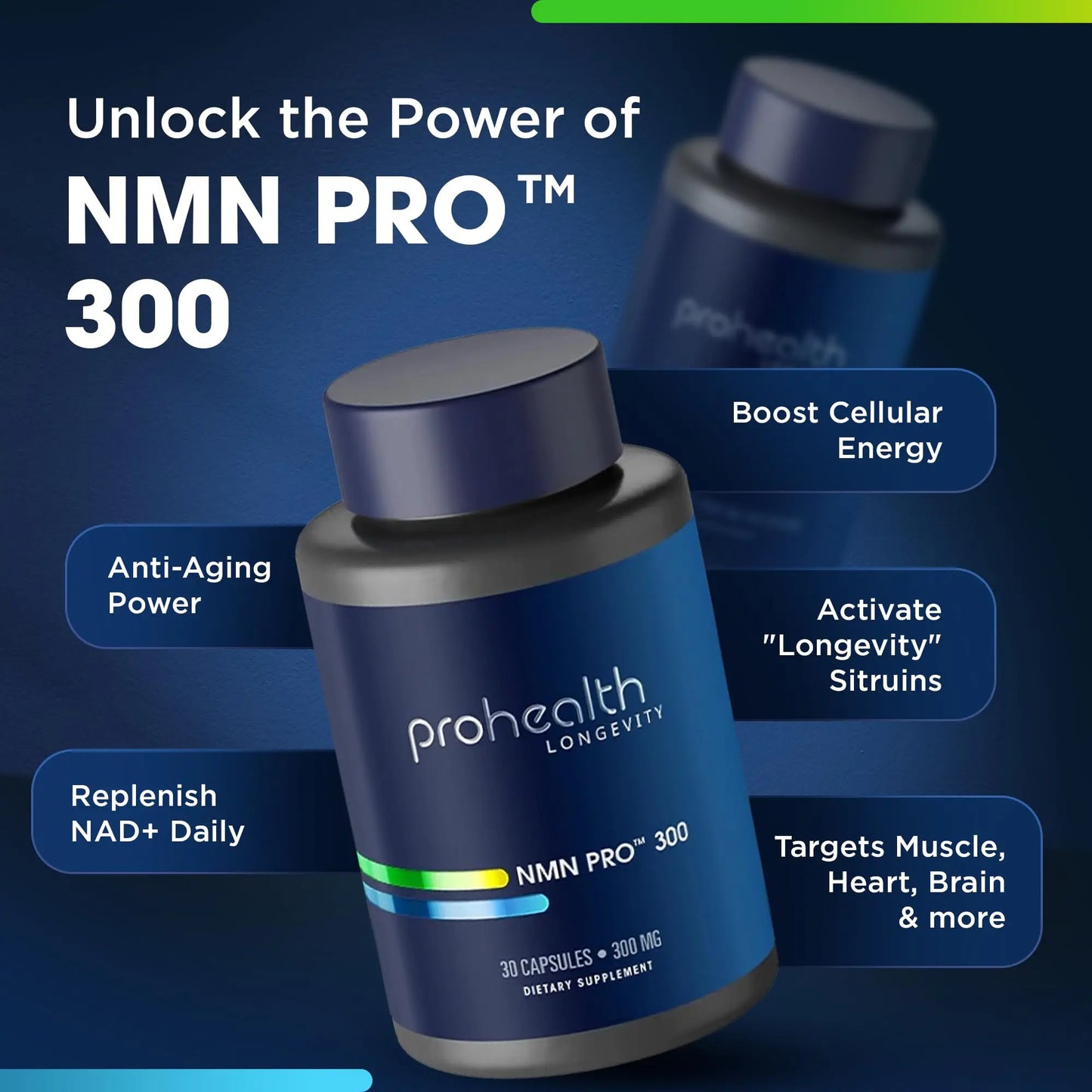 ProHealth NMN Pro 300 (30 Capsules) Clinically Studied Uthever® NMN. NAD+ Precursor for Cellular Energy, Mitochondrial Support & Healthy Aging. USA Manufactured, Triple Lab-Tested ProHealthBuy Supplements Australia