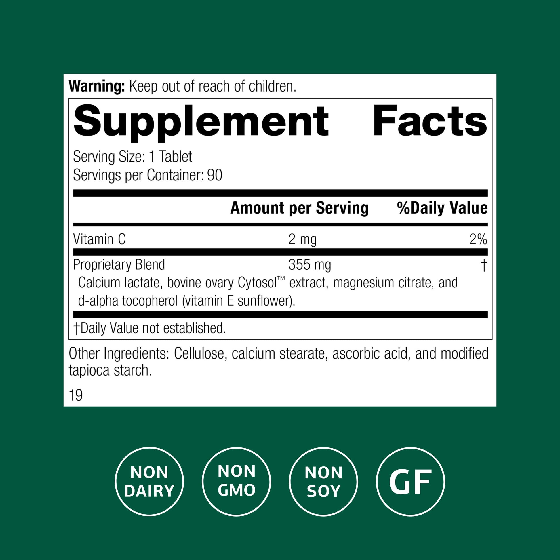 Standard Process Ovex - Daily Whole Food-Based Health Supplement - 90 Tablets (90 Servings) Standard Process Inc.Buy Supplements Australia