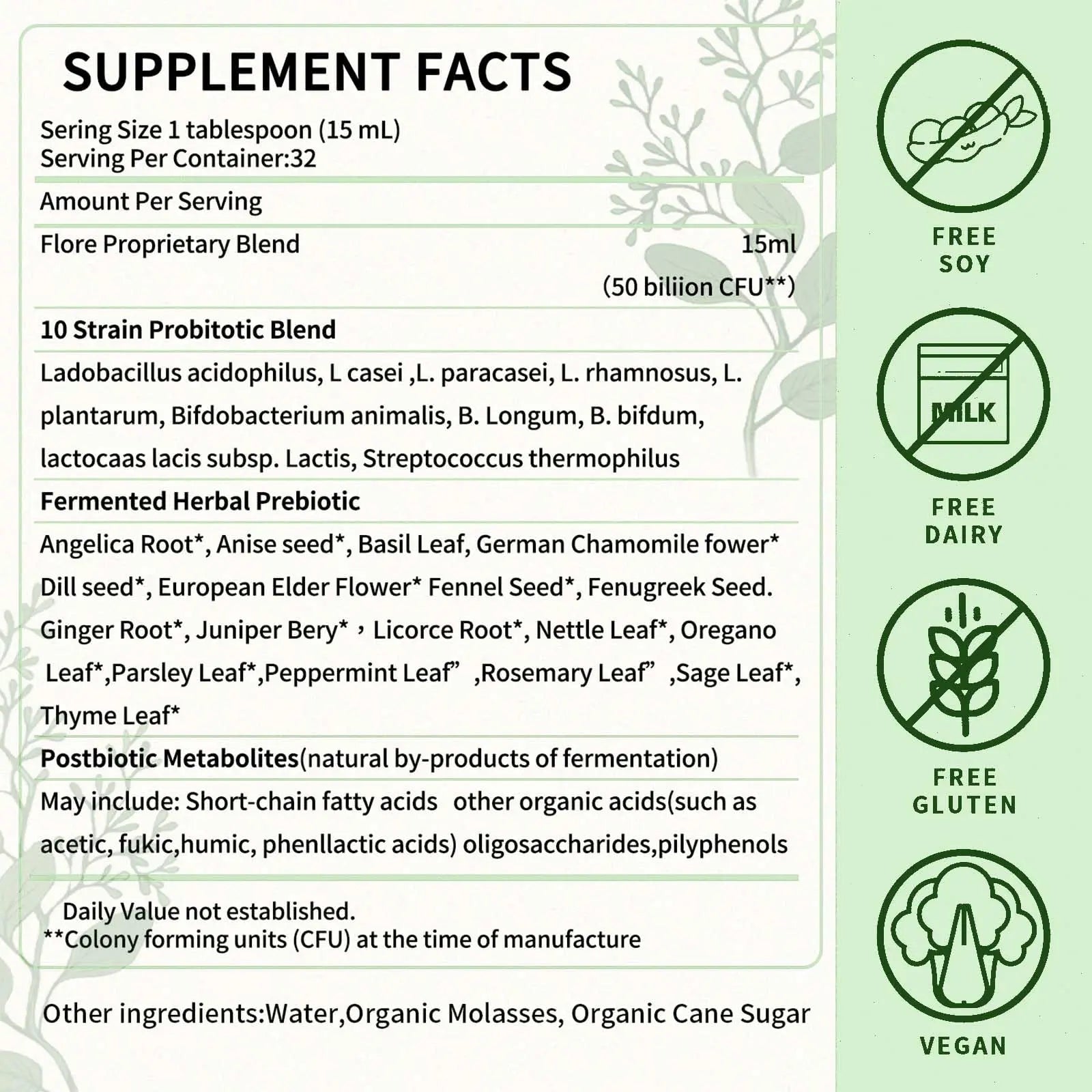 TRUERELIEF Women's Daily Probiotic + Prebiotic + Postbiotic Liquid, 3-in-1 for Gut Health, 10 Strains & 18 Fermented Herbs (1) TRUERELIEFBuy Supplements Australia
