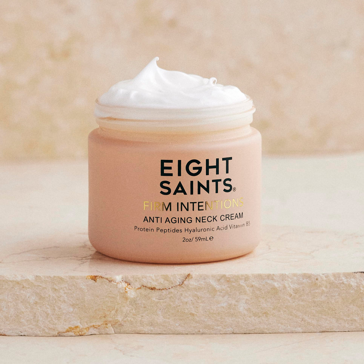 Eight Saints Firm Intentions Anti Aging Neck Cream For Firming Skin and Reducing Wrinkles, with Protein Peptides, Hyaluronic Acid, and Niacinamide, 2 Ounces Eight Saints buy supplements Au