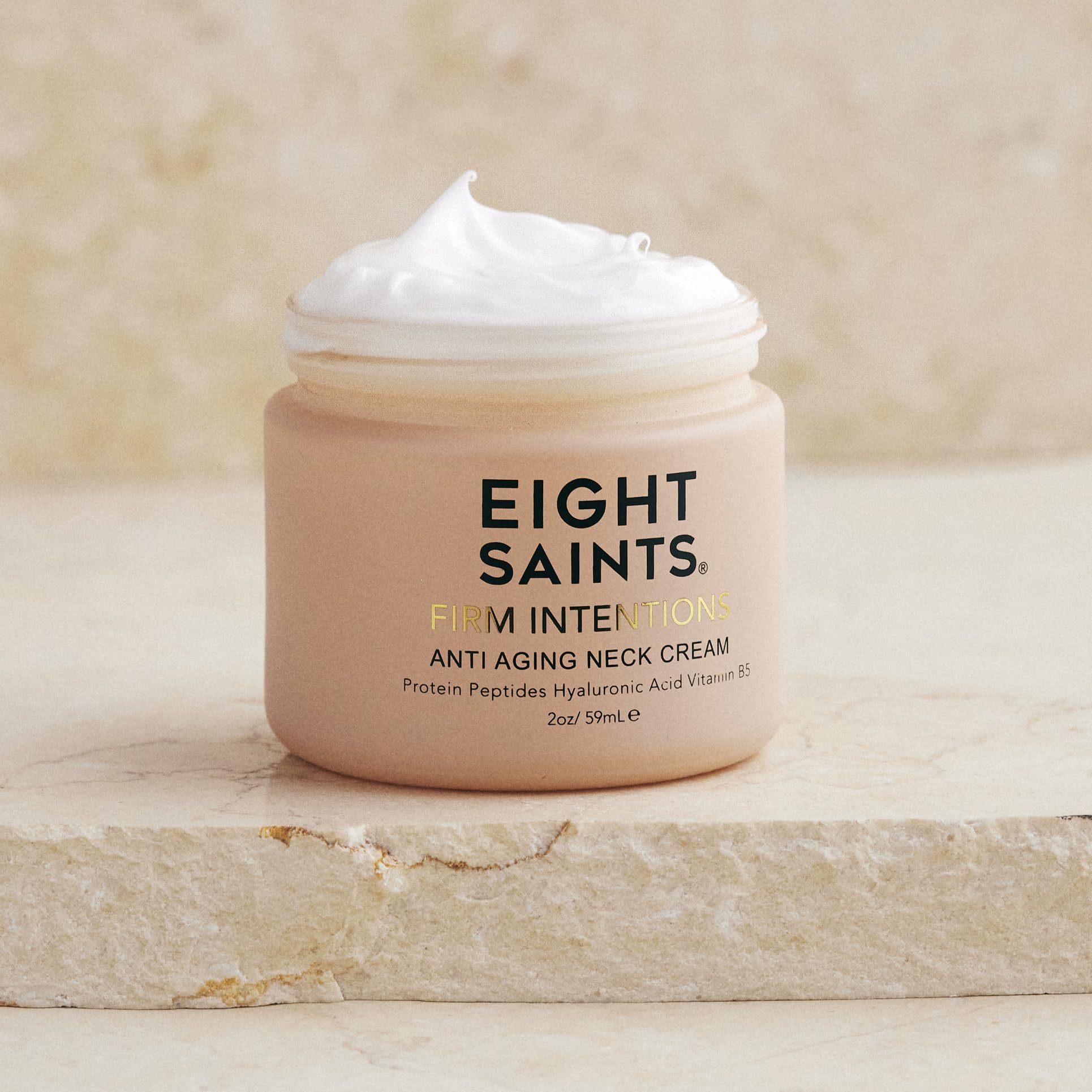 Eight Saints Firm Intentions Anti Aging Neck Cream For Firming Skin and Reducing Wrinkles, with Protein Peptides, Hyaluronic Acid, and Niacinamide, 2 Ounces Eight Saints buy supplements Au