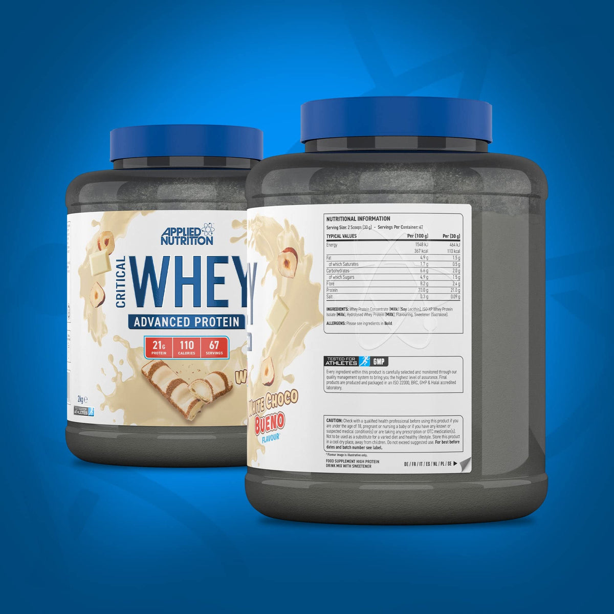 Applied Nutrition Critical Whey Protein Powder 2kg - High Protein Powder, Protein Milkshake Applied NutritionBuy Supplements Australia