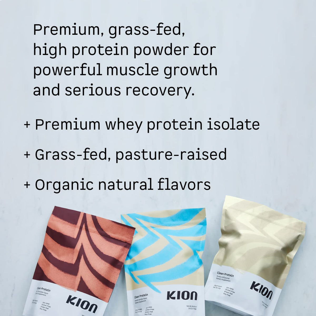 Kion Clean Protein | Grass-Fed & Pasture-Raised Whey Isolate Protein Powder KionBuy Supplements Australia