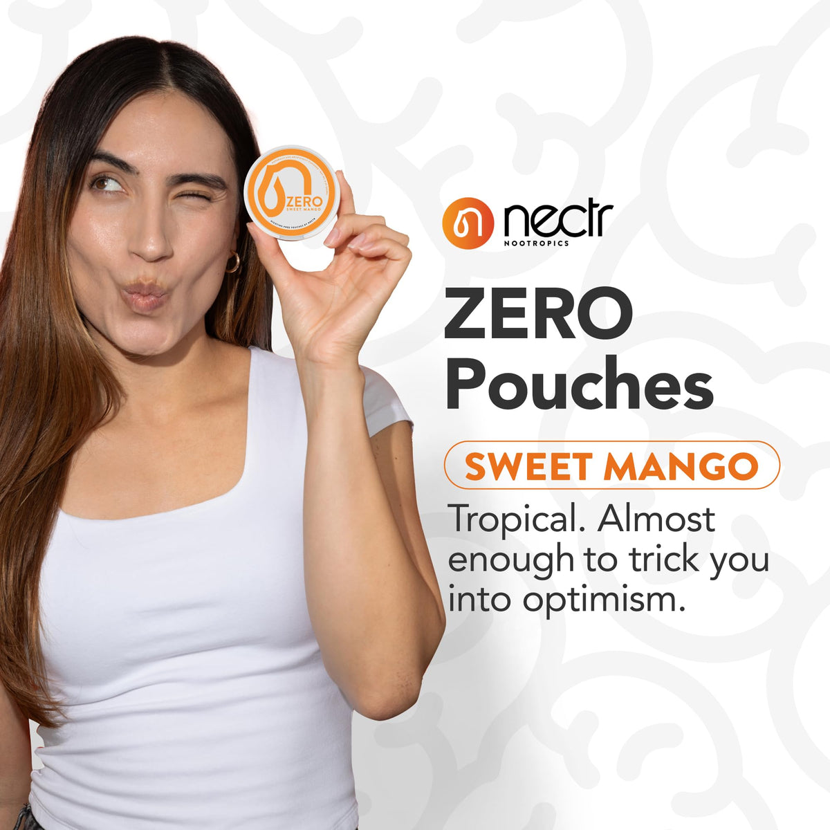 Nectr Energy Zero Pouches - No Caffeine, No Sugar, Zero Calories Mini Pouches for Oral Fixation and Stress Relief - 4 Pucks of 20 - Sweet Mango Flavor NectrBuy Supplements Australia