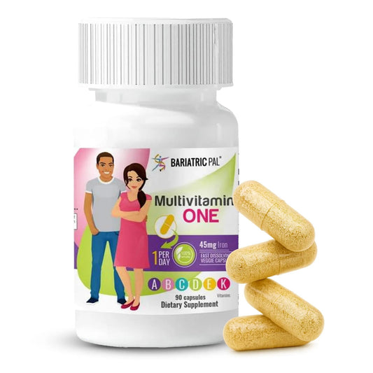 BariatricPal Multivitamin ONE 1 per Day! Bariatric Multivitamin Capsule with 45 mg of Iron | Easy to Swallow Capsule | BariatricPalBuy Supplements Australia